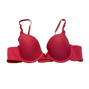 Maidenform Size 34A Demi Push Up Underwire T-Shirt Bra Padded Convertible Pink